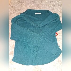 Free People Cowl Neck Shirt, Small